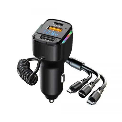 [02226] CARGADOR CELULAR K5 USB TIPO C + CABLE TRIPLE